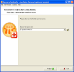 Recovery Toolbox for Lotus Notes Screenshot
